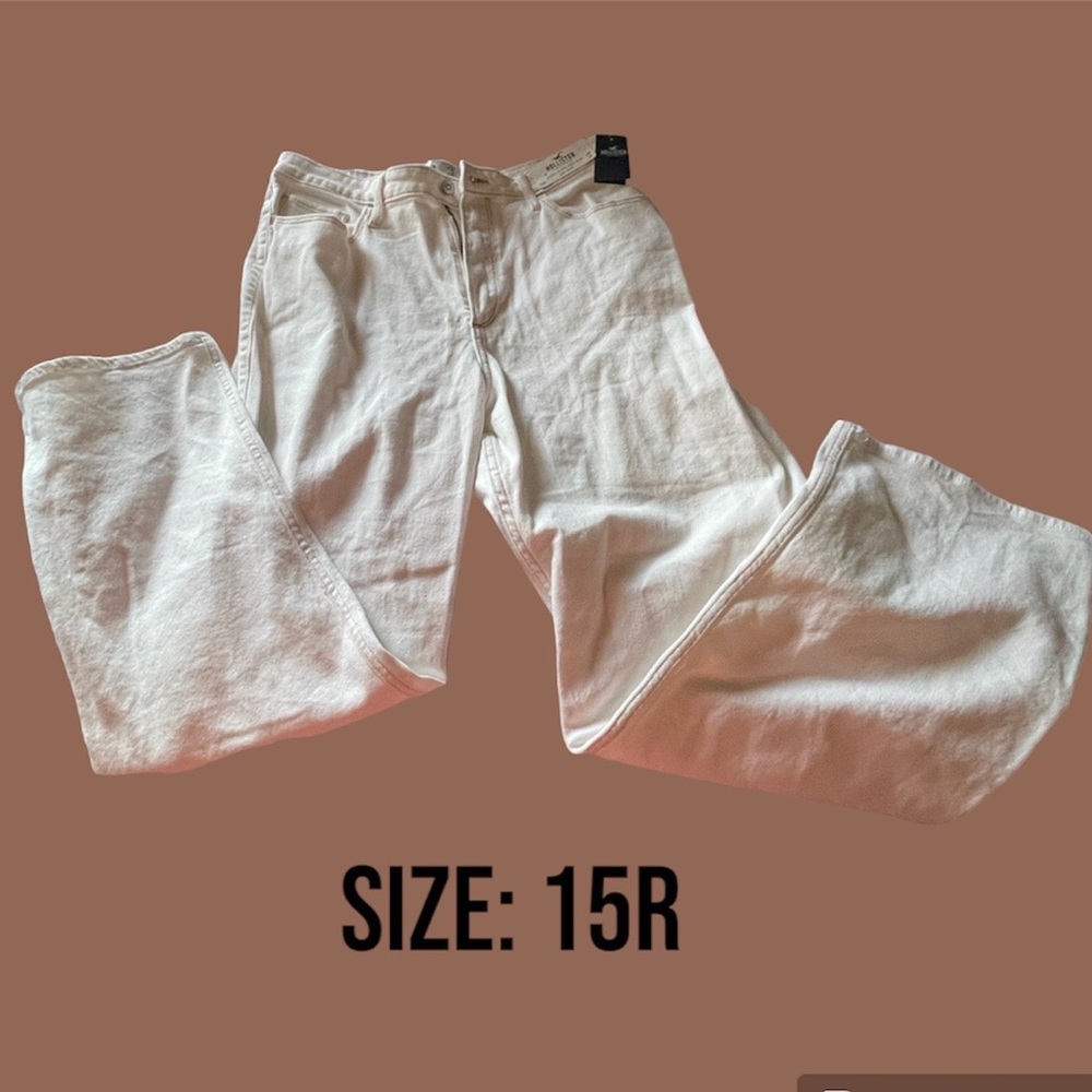 Hollister Cream Dad Jeans